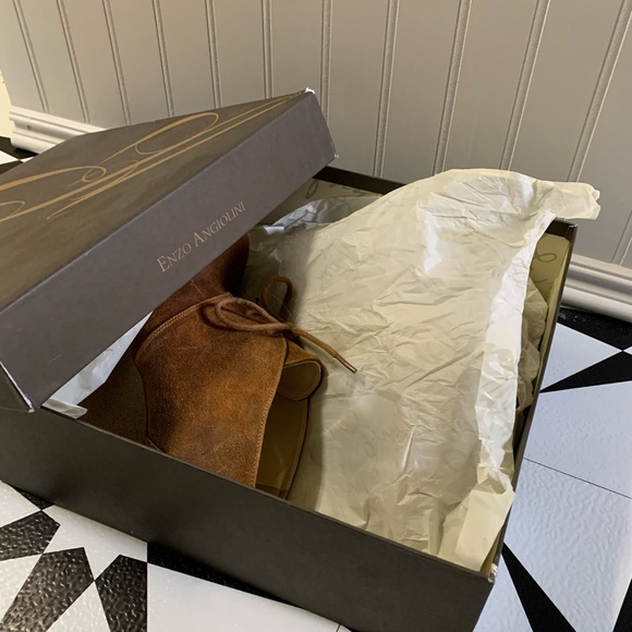 Enzo Angiolini lace up wedge booties - Picture 4 of 7